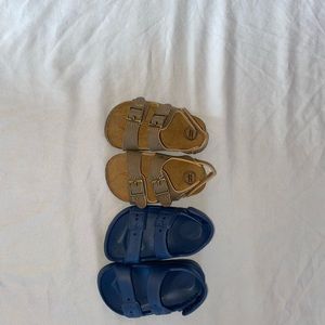 BROWN AND BLUE SHOES * Set of two*